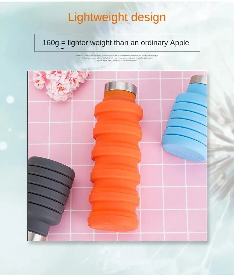 SunHatch™ Collapsible Silicone Water Bottle — Space-Saving Hydration for Travel & Adventure