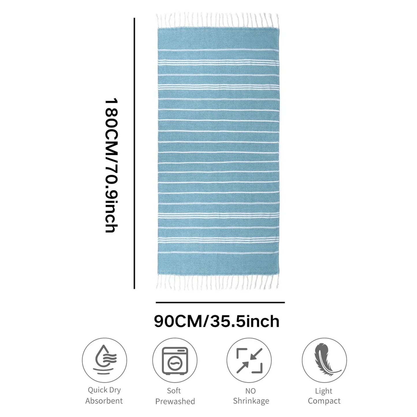 SunHatch™ Turkish Cotton Beach Towel Care
