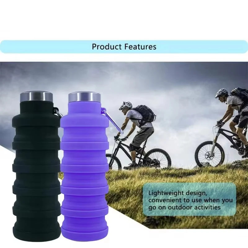 SunHatch™ Collapsible Silicone Water Bottle — Space-Saving Hydration for Travel & Adventure