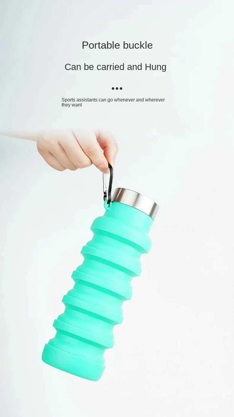 SunHatch™ Collapsible Silicone Water Bottle — Space-Saving Hydration for Travel & Adventure