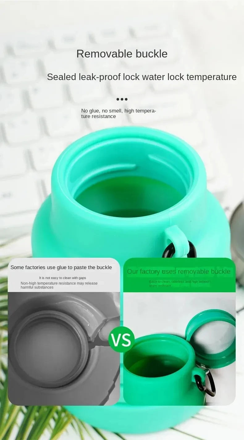 SunHatch™ Collapsible Silicone Water Bottle — Space-Saving Hydration for Travel & Adventure