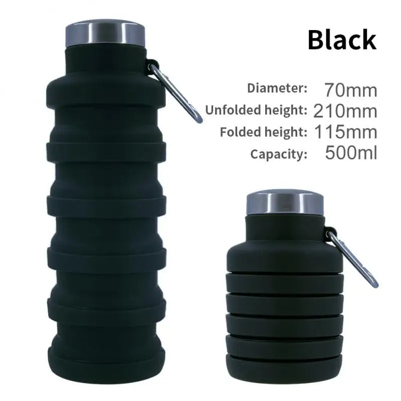 SunHatch™ Collapsible Silicone Water Bottle — Space-Saving Hydration for Travel & Adventure
