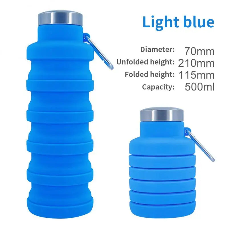 SunHatch™ Collapsible Silicone Water Bottle — Space-Saving Hydration for Travel & Adventure