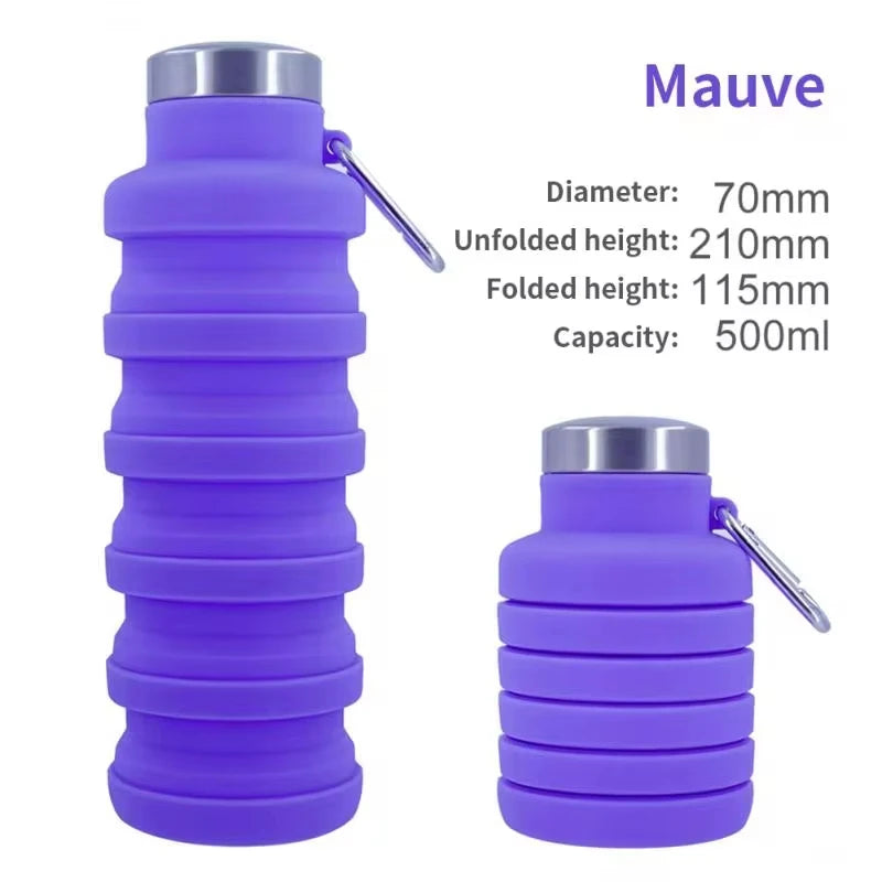 SunHatch™ Collapsible Silicone Water Bottle — Space-Saving Hydration for Travel & Adventure